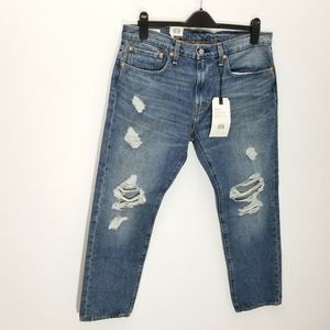 Levis 502 Regular Taper Jeans Destroyed Distressed